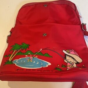 Vintage 1983 Girl’s Red Convertible Shoulder Bag